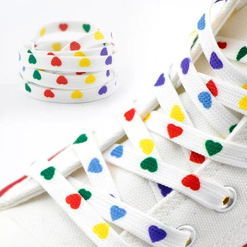 Individual Pattern High-top Canvas Sneakers Flat Shoe Laces Colorful Fashion Women Men Cartoon Printed Shoelaces Shoelace Custom