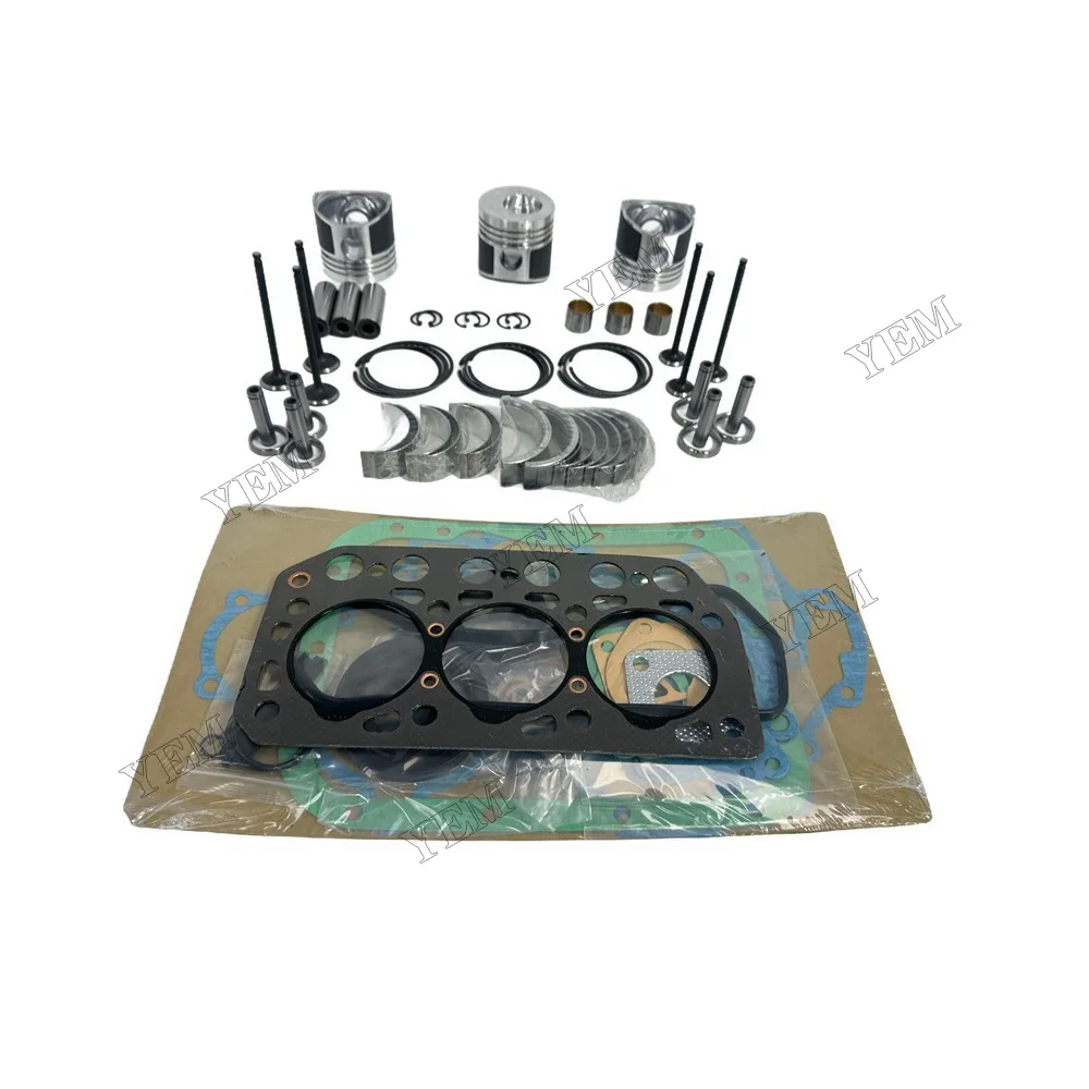 Engine Rebuilding Kit With Full Gasket Set Cylinder Piston Rings Bearing Valves for Mitsubishi K3E Engine Replacement Parts 4