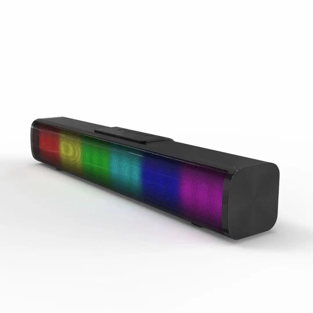 Звуковая коробка 10 Вт RGB светодиодная подсветка Саундбар беспроводной динамик мини сабвуфер звуковая