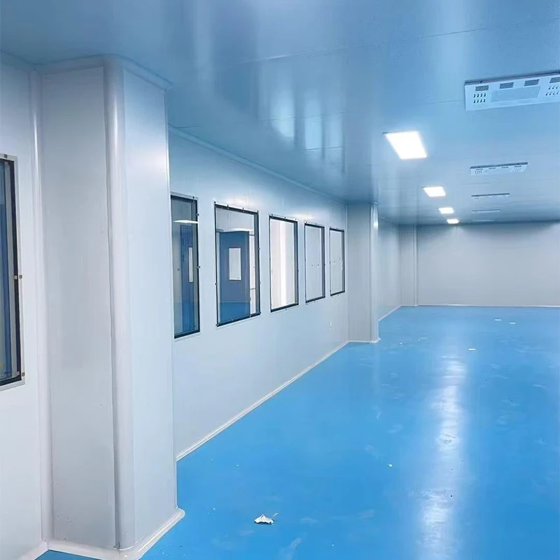 SHARBON ISO 5-8 Modular Clean Room Booth HEPA Filter Stationary Design for Industrial Laboratory Use Stainless Steel 304