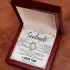 Collar de Oro + Caja de Regalo con Tarjeta LED