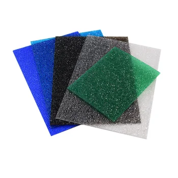 Polycarbonate embossed fire retardant solid sheet for sale