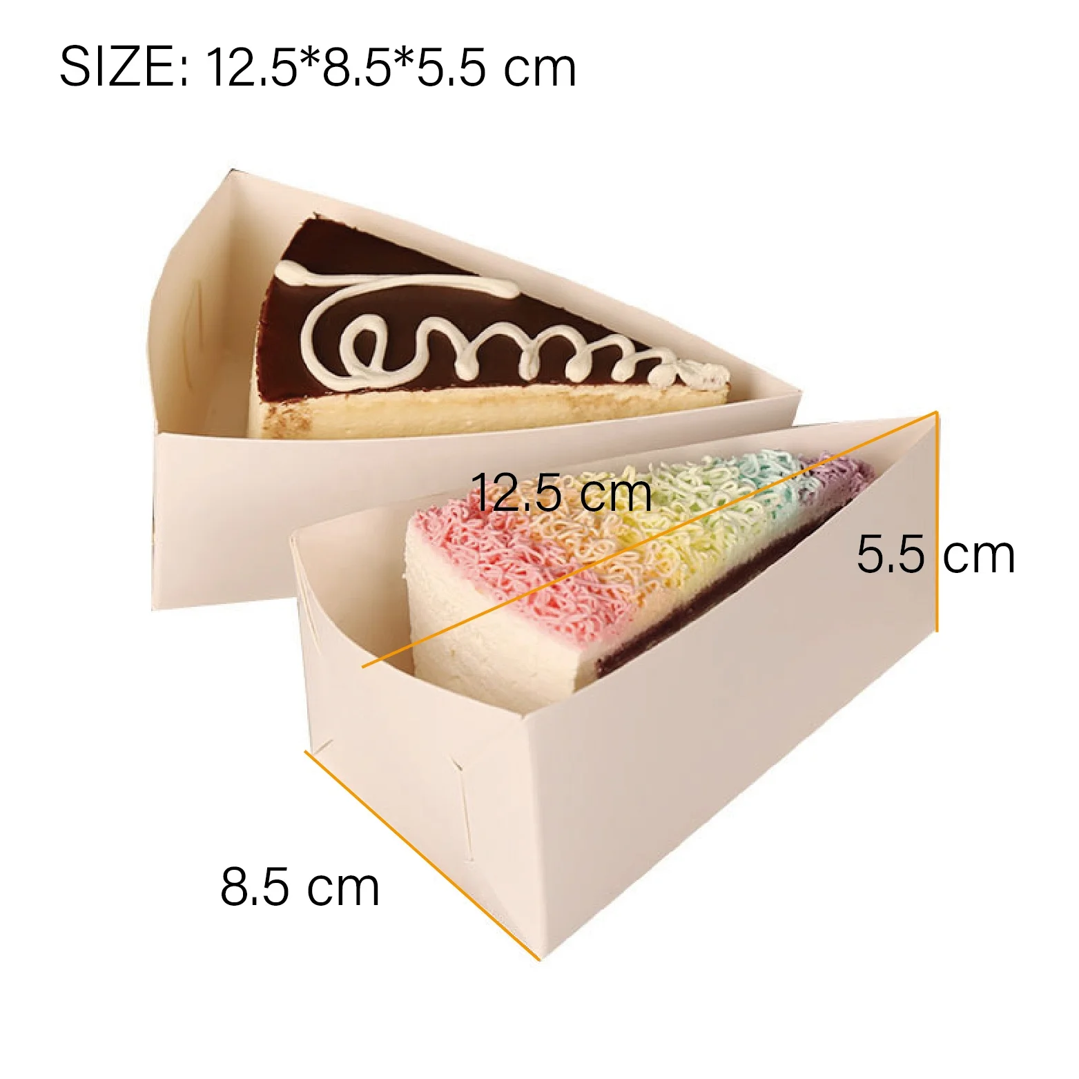 Mousse Cake Bottom Thickened Triangular Cut Cake Box Durian Melaleuca Box