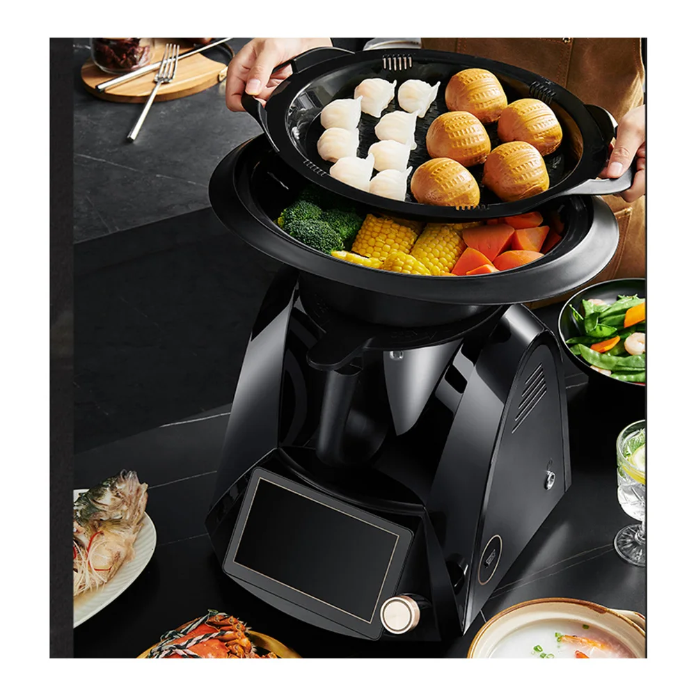 Multifunctional Kitchen Robot Chopper Smart Food Processors Thermomixer China for Sale with Meat Grinder and Wifi