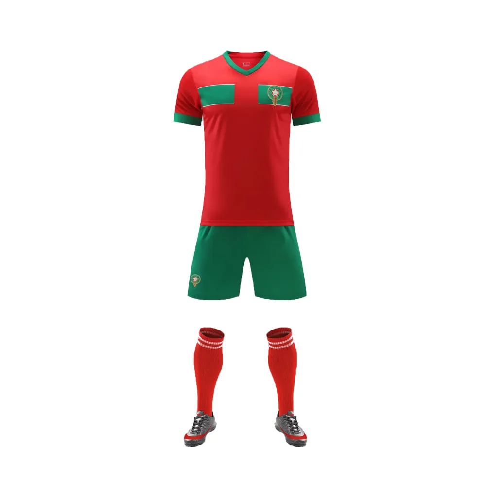 New Trend National Morocco Soccer Jersey Quick Dry 2022 Soccer Jersey ...