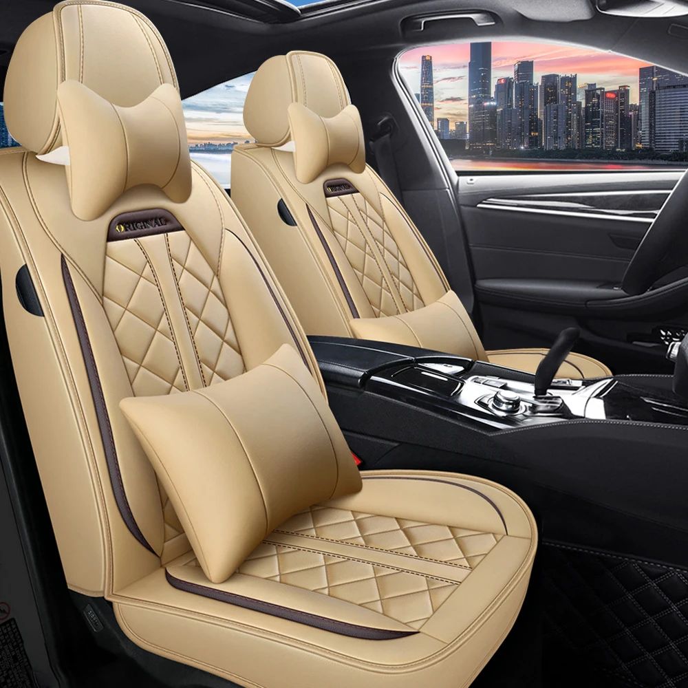Muchkey China Factory Price OEM ODM Universal Sport Car Seat Cushion Full Leather Car Seat Covers Set