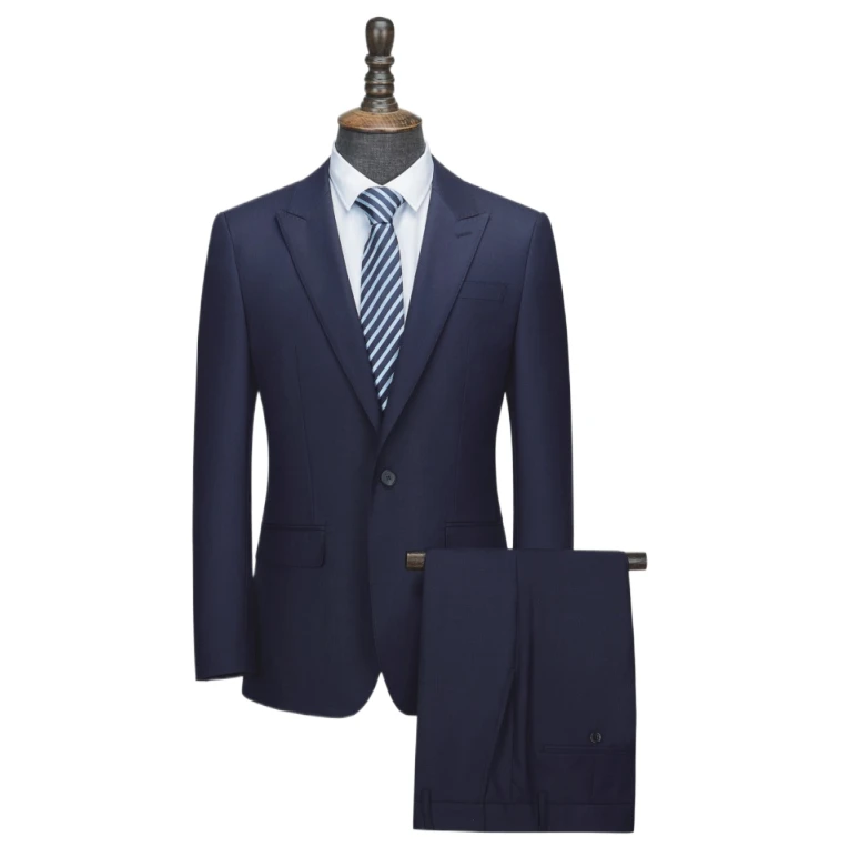 High-end Stylish Royal Blue Men s Business Banquet Suit SingleBreasted Formal Coat with Matching Tro High-end Stylish Royal Blue Men s Business Banquet Suit SingleBreasted Formal Coat with Matching Tro