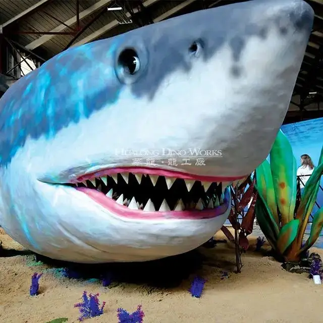 Customized Life-Size Robot Shark Model Kids' Animatronic Marine Animal Metal School Occasion Simulation Direct From Manufacturer