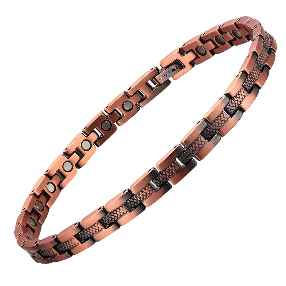 BioMagnetic Jewelry Adjustable Magnetic Bracelet Solid Copper