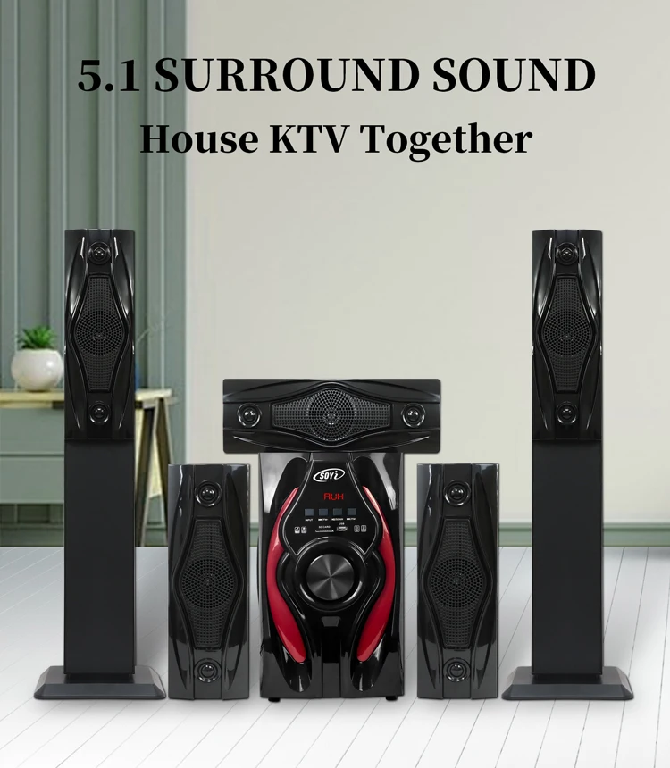 5.1 Channel Home Theater Speaker Active Tower Speaker Home Theater