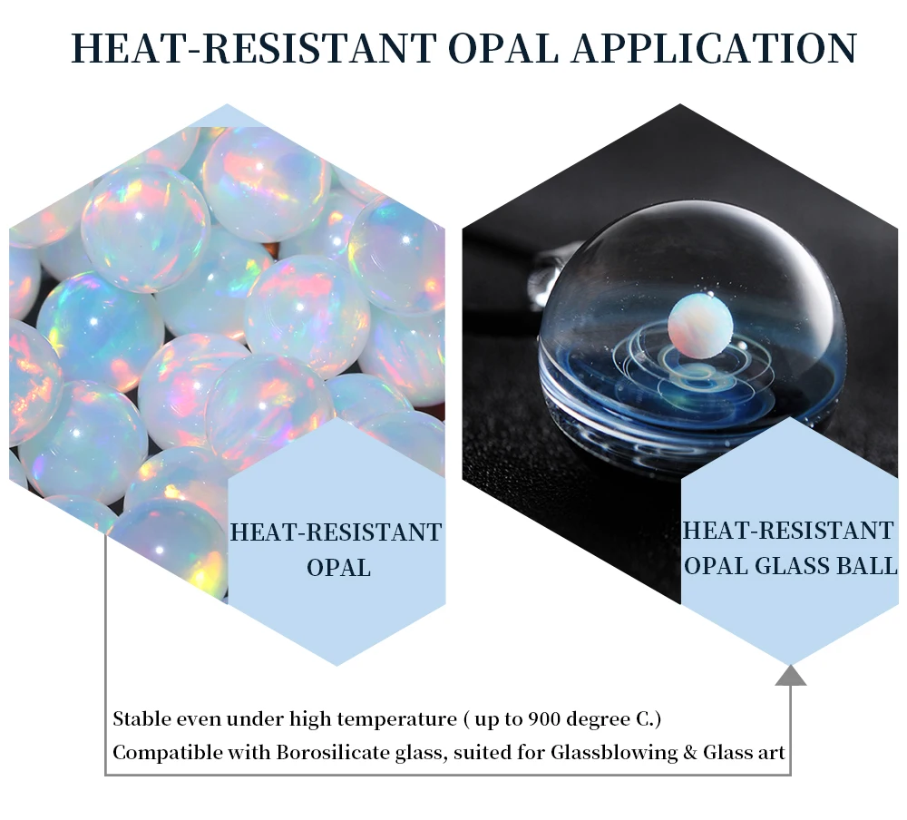 樹脂フリー合成オパール、ギャラクシーオパールビーズ、ガラス