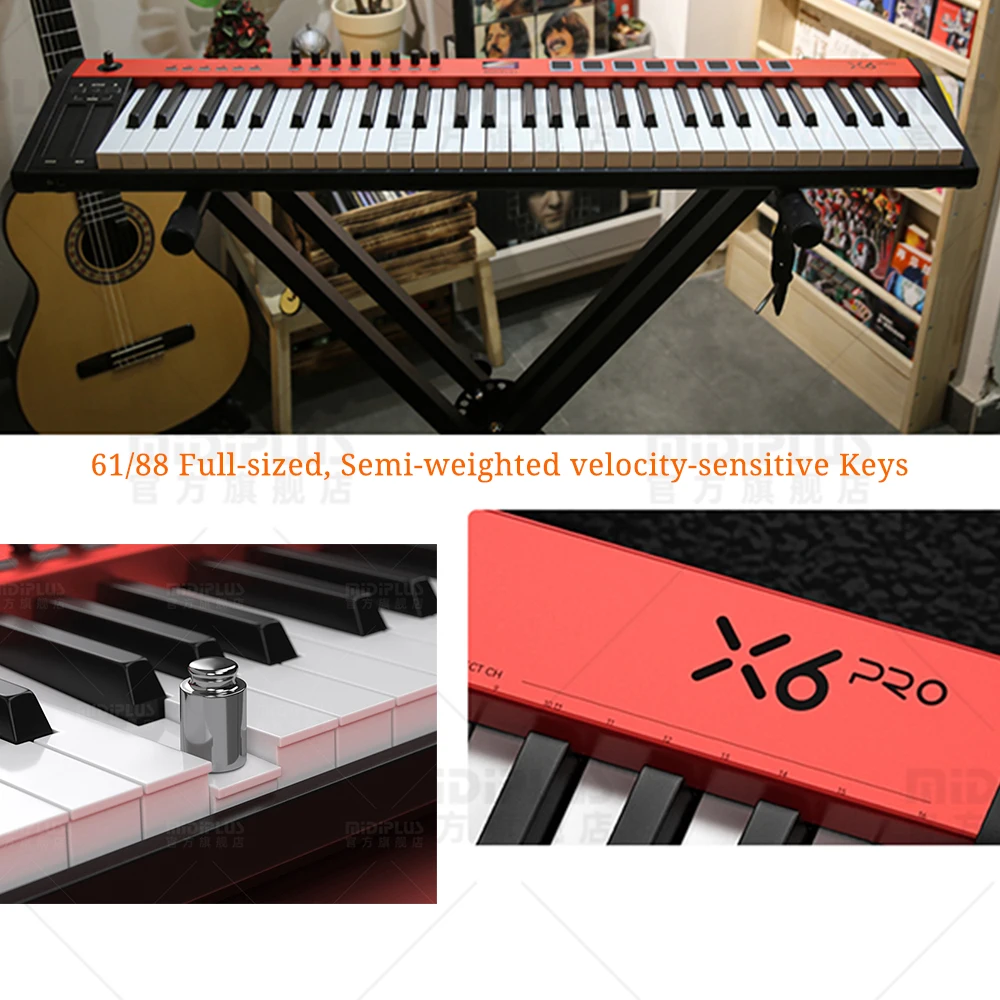 Midiplus X6 PRO II - 61 Key MIDI Keyboard Controller