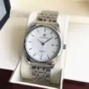 white steel-white dial