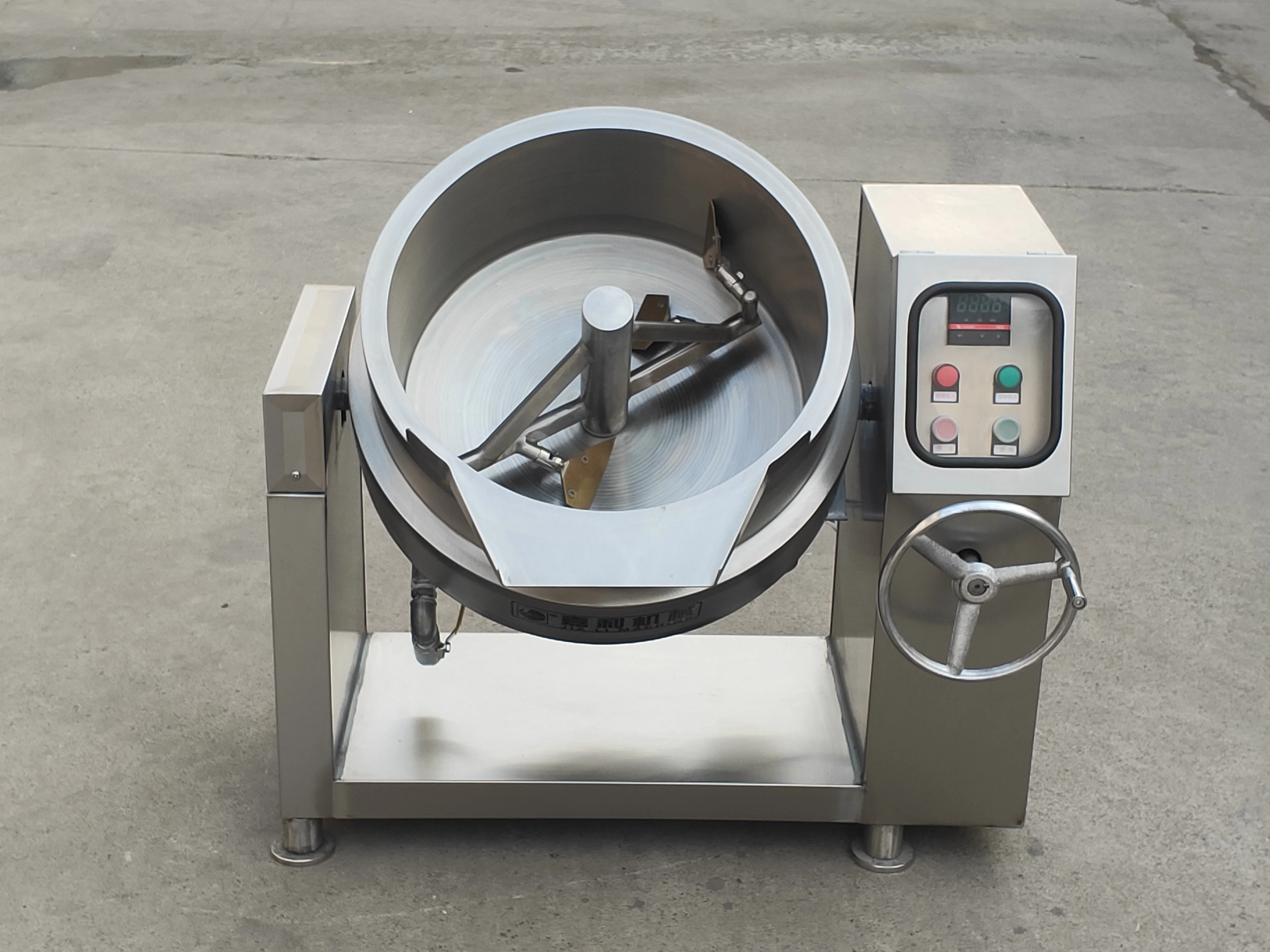 Automatic Pot Stirrer Khoya Making Machine Sweets Industrial Soup Making Machine