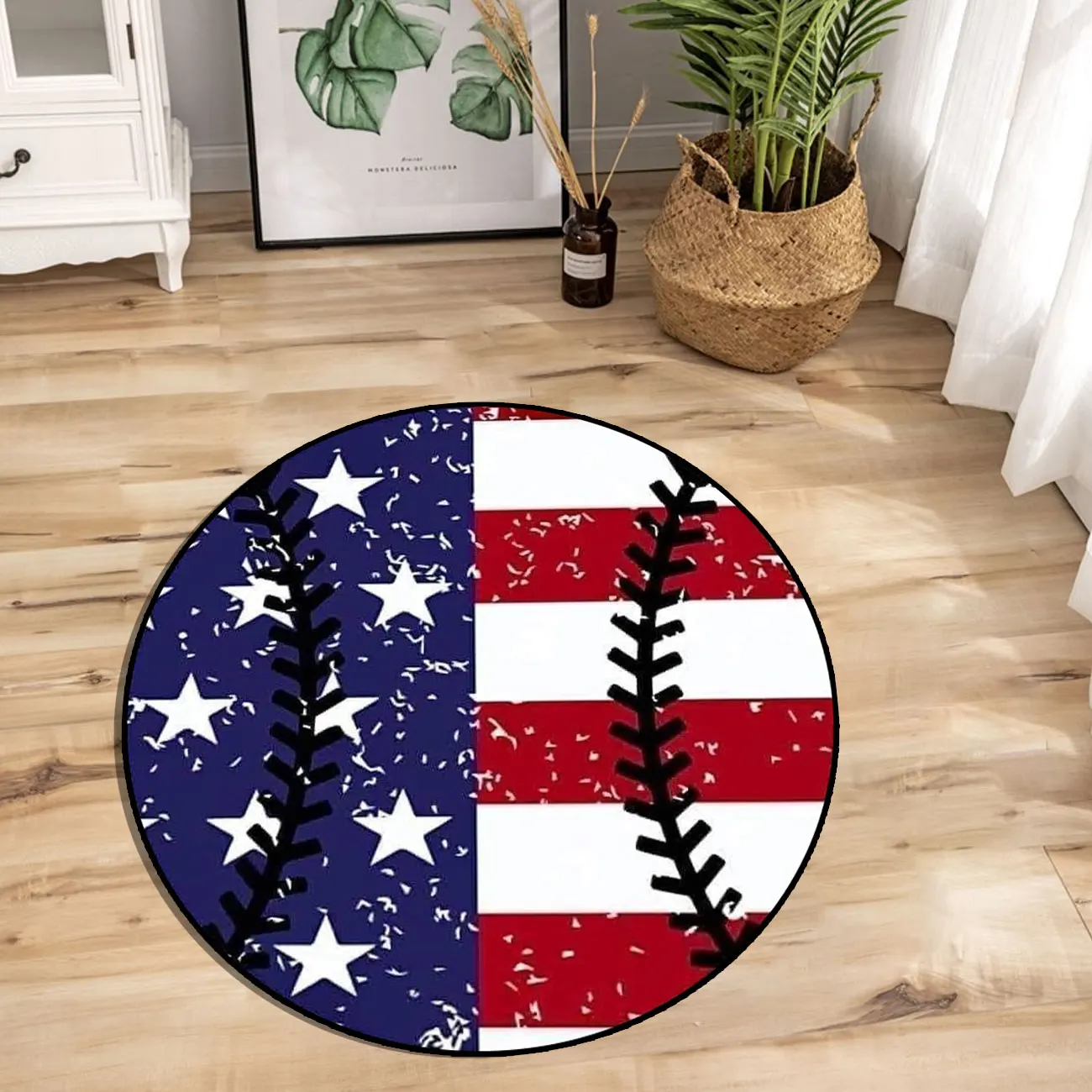 Custom Shape 3d Carpet Leopard Print Football Baseball Rug Bedroom Area Rugs for Living Room