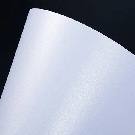 25 ICE WHITE DOUBLE SIDED PEARL PAPER 120 gsm 