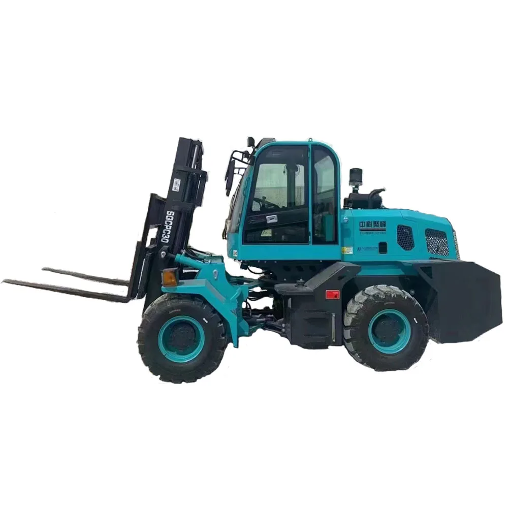 Rough terrain forklifts  3.5 style A ton 4wd lifting capacity H35 heavy duty axle diesel all terrain forklifts