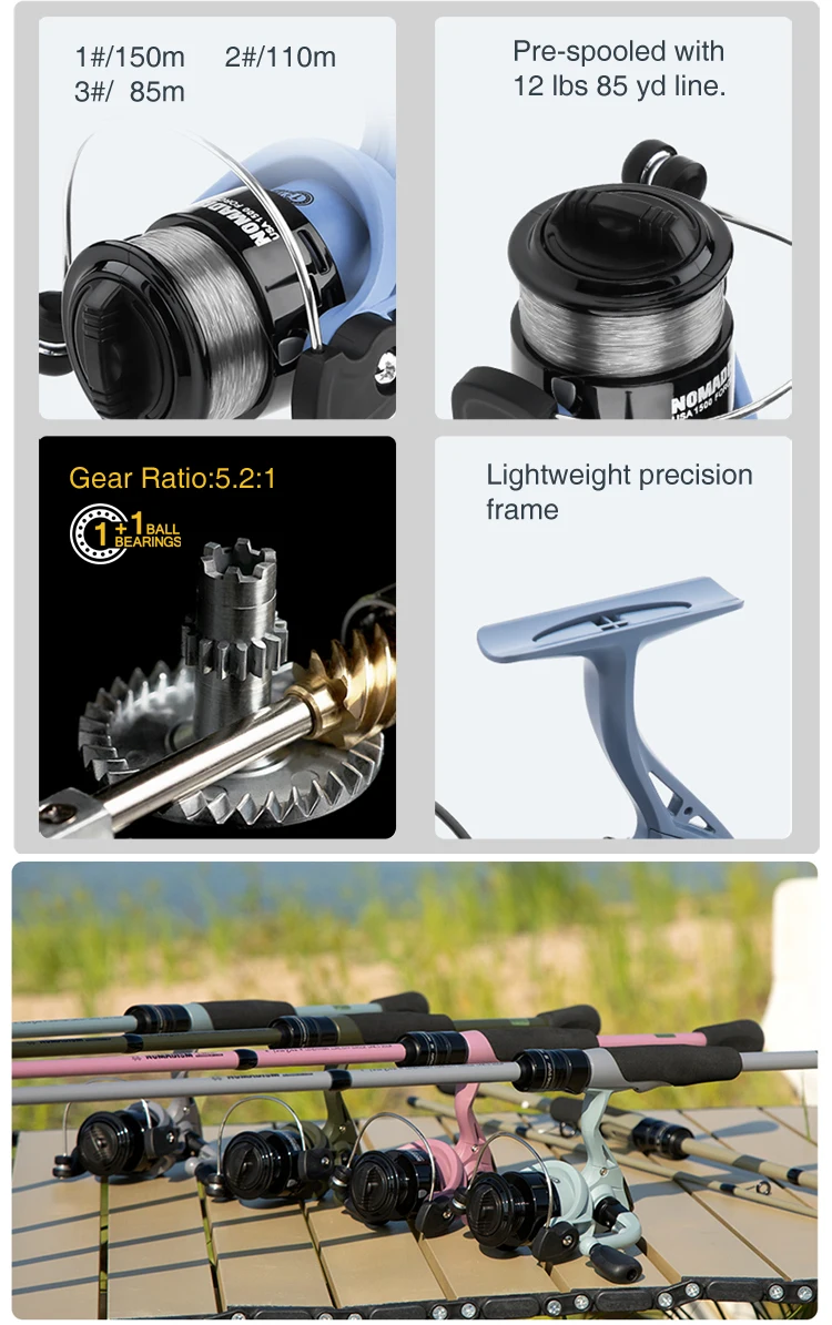 High Quality Oem 6 Colors 1.82m Length 2 Secton Ml Hard Carbon Fibre