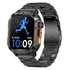 Correa de reloj de metal negro