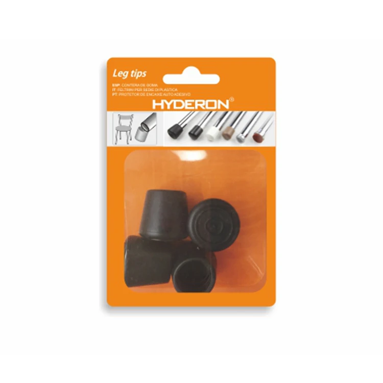 Hyderon Round Chair Leg Covers Floor Protector Rubber Plastic Chair Leg