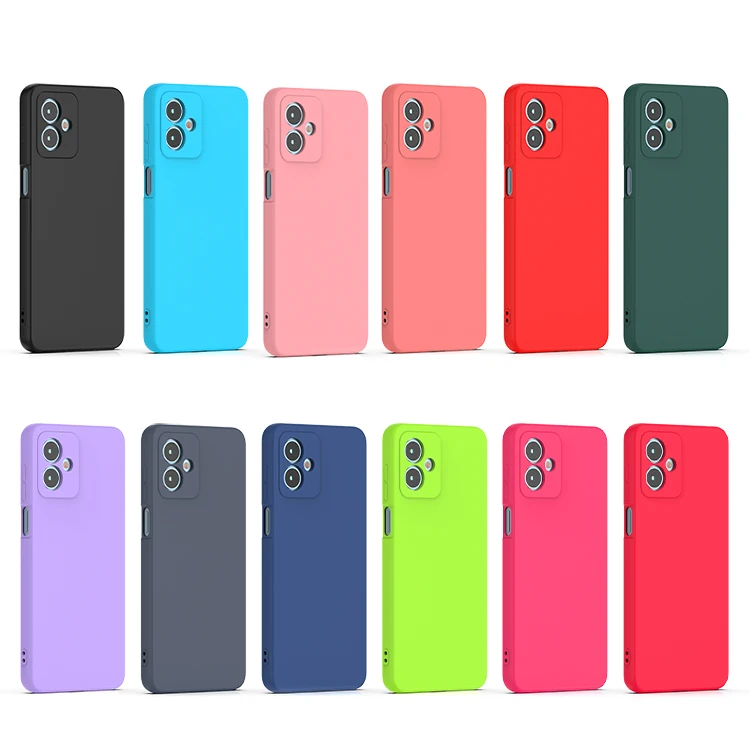 High Quality Silicone Soft Shell Solid Color Creative Shockproof Tpu Mobile Cover Phone Case for Motorola Moto G54