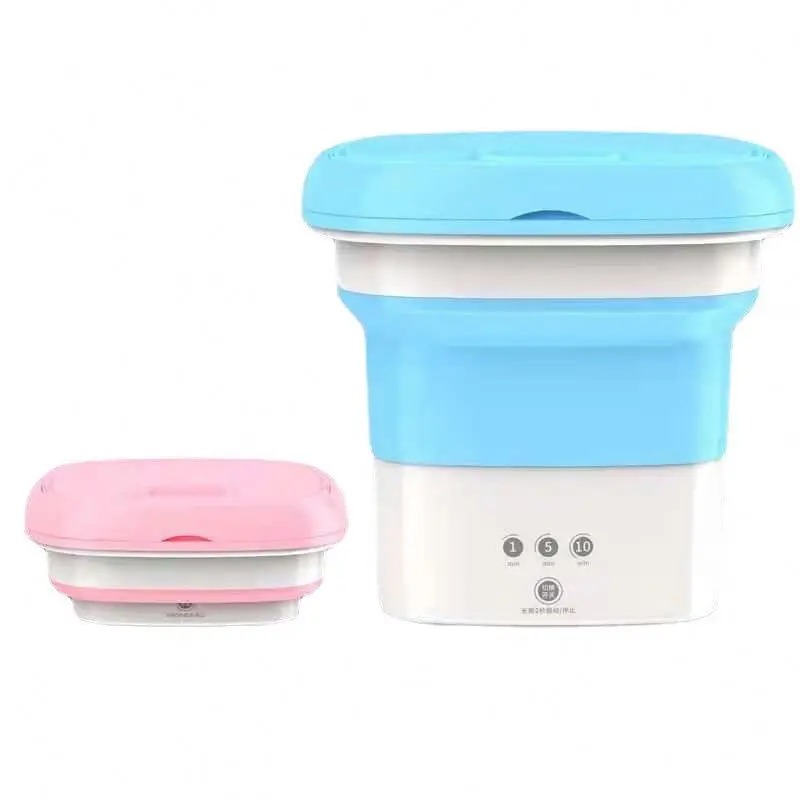 Portable Small Mini Folding Washing Machine Home Business Travel Student Small Single Use Baby Washing Machine 1