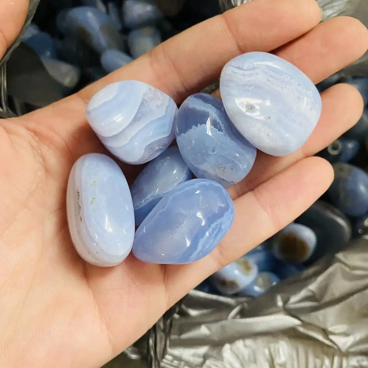 Forstå form Venlighed Wholesale Wholesale Natural Healing Stone Blue Lace Agate Tumble Polished  Crystal Tumbled Stones Bulk From m.alibaba.com
