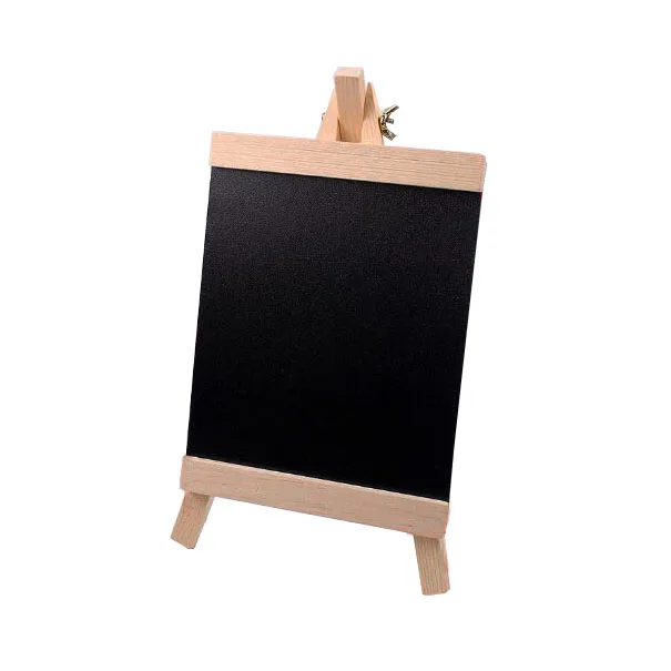 Wooden Small Message Blackboard Vertical Display Erasable Writing Board Bulletin Board
