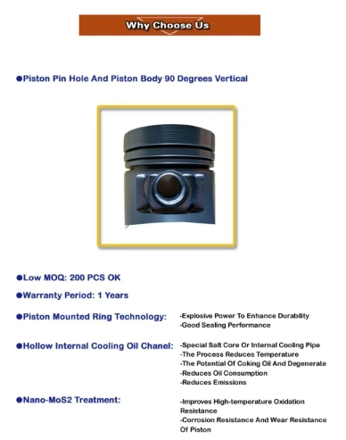 Original quality Auto Engine Systems parts piston for Mitsubishi 