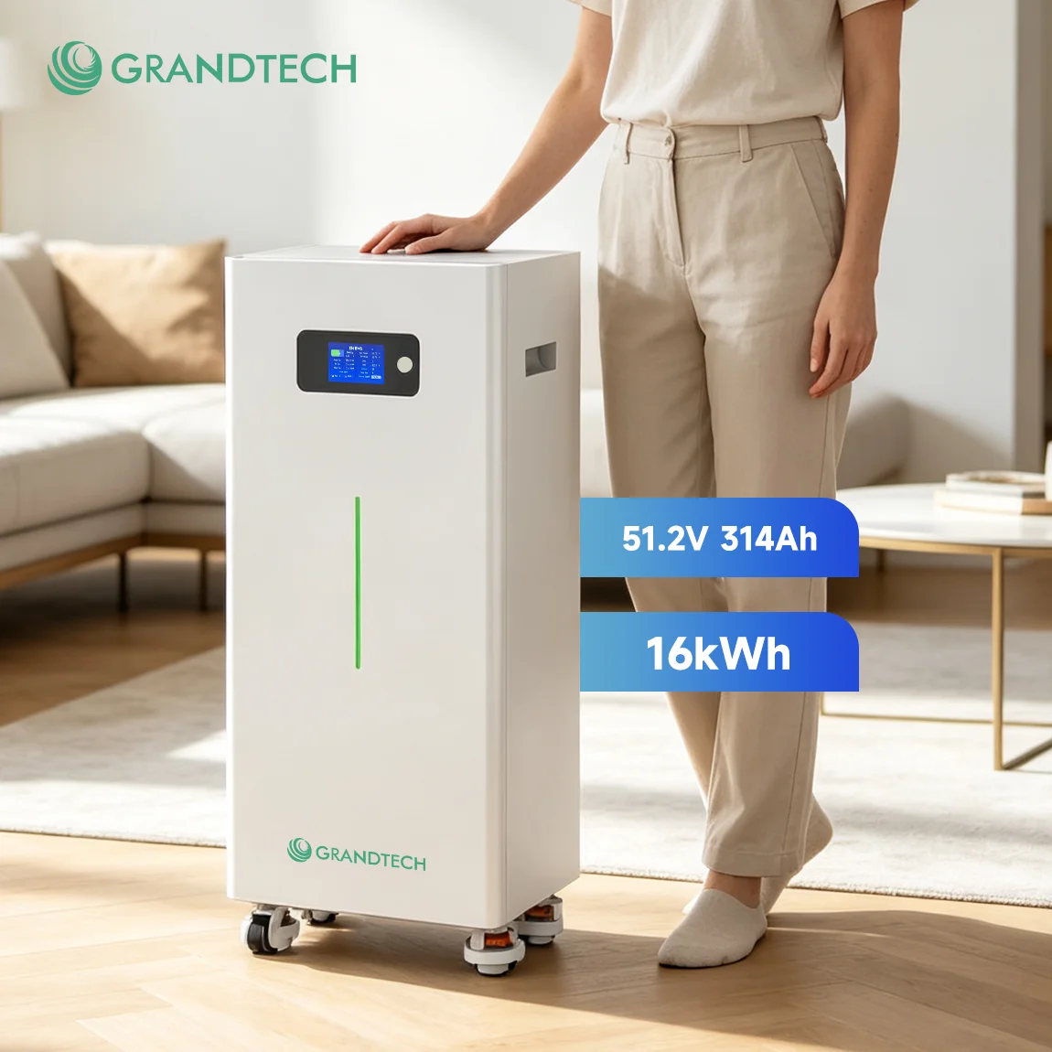 Factory Price 51.2V 314Ah 16kwh Floor-Mounted LiFePO4 Lithium Battery 48V Home Energy Storage for Solar Energy Storage System