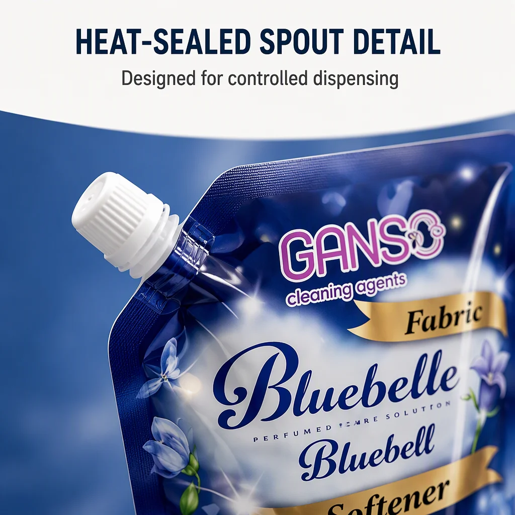Custom Printed Stand up Spout Pouch Food Grade Liquid Bag for Juice Honey Sauce Detergent Cosmetic Packaging Wholesale