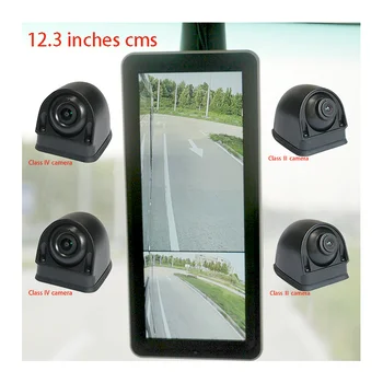 Rongsheng 12.3inches cms  electronic rearview camera monitor system  for bus truck HD screen