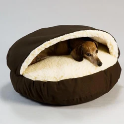 New Design small Dog Cave Bed, Stylish Hooded Pet Bed, 100% Cotton Breathable Dog Sleeping Bag NO 4