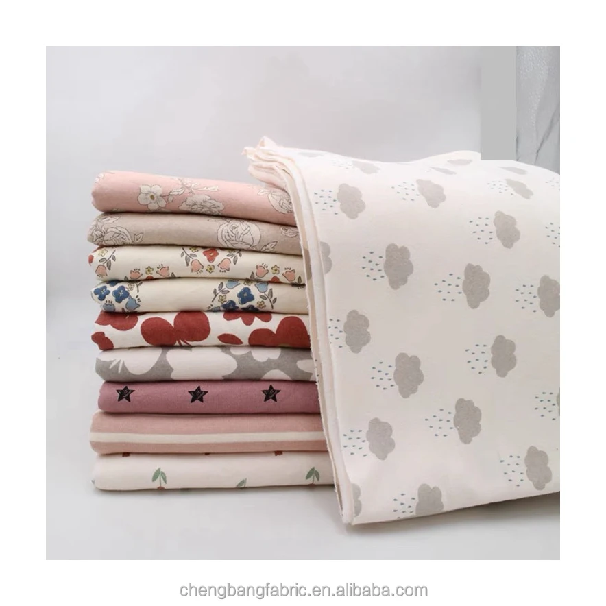 
 Оптовая продажа, индивидуальный дизайн, 100% хлопок, трикотажная ткань с принтом для детской одежды  