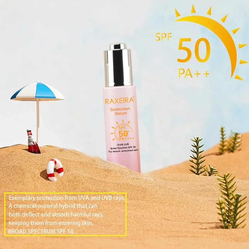 Собственная Марка SPF 50, Солнцезащитная Сыворотка для лица для ударов