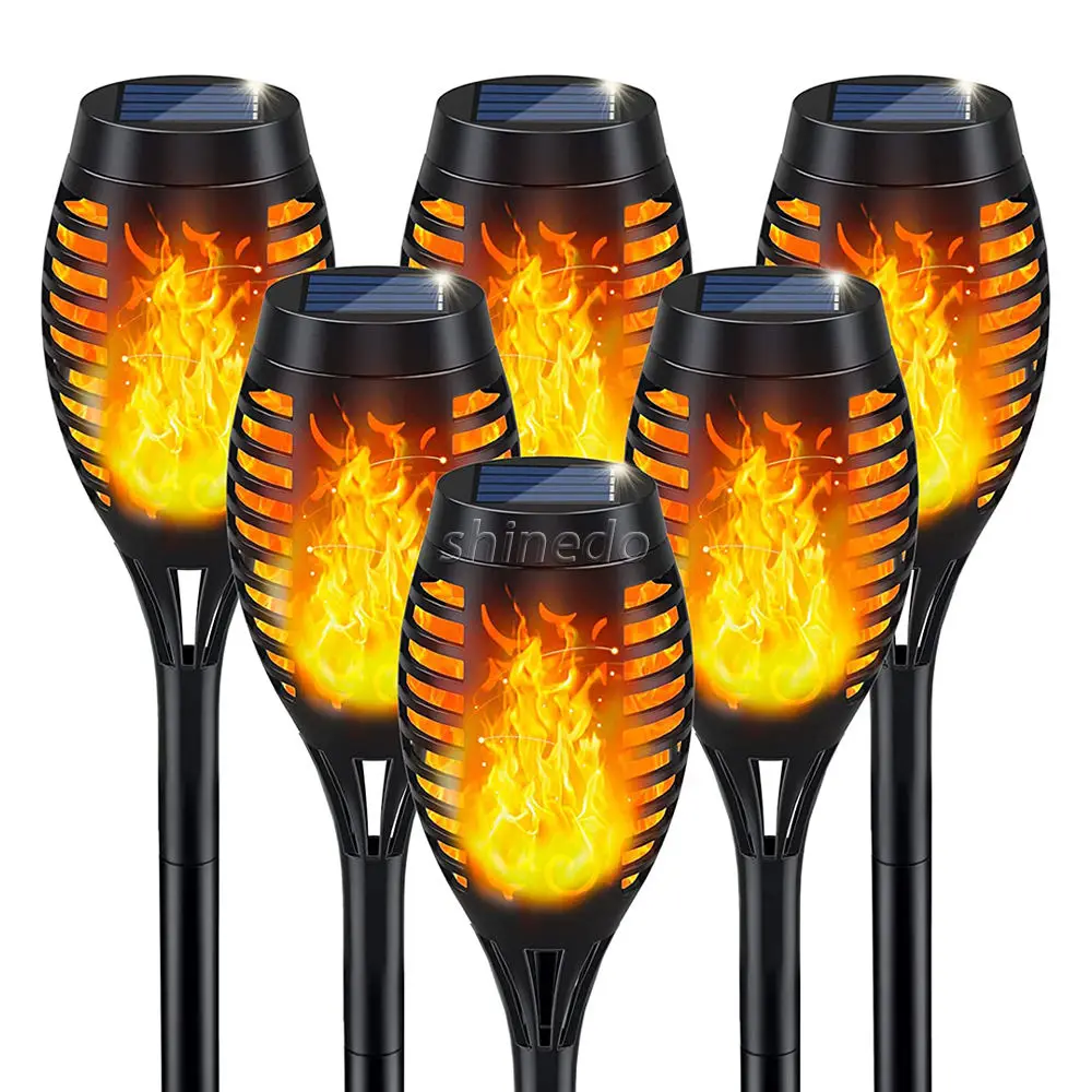 Waterproof Solar Torch Light with Flickering Flame Garden Solar Powered Outdoor Lights 1 Pack Flame Lamp