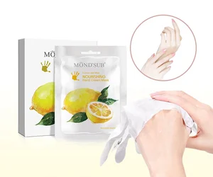 Private Label Deep Moisturizing Whitening Lemon and Mint Hand Mask Sheet
