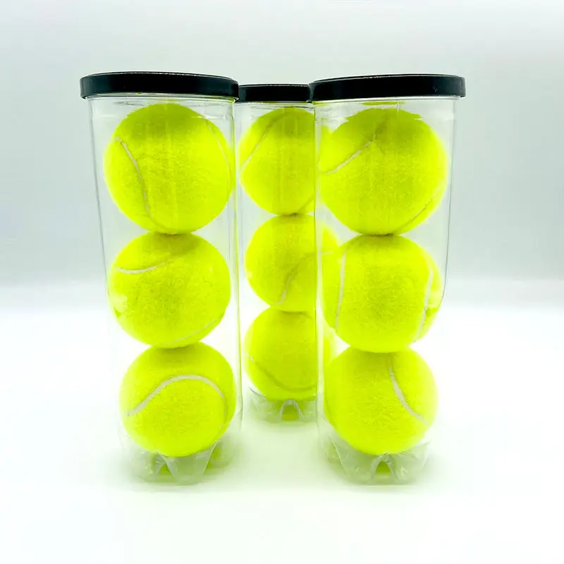 Portable Tournament Quality Padel Tennis Balls Custom Logo Pressurized Wool Rubber Balls Great Control Long-Lasting Durability details