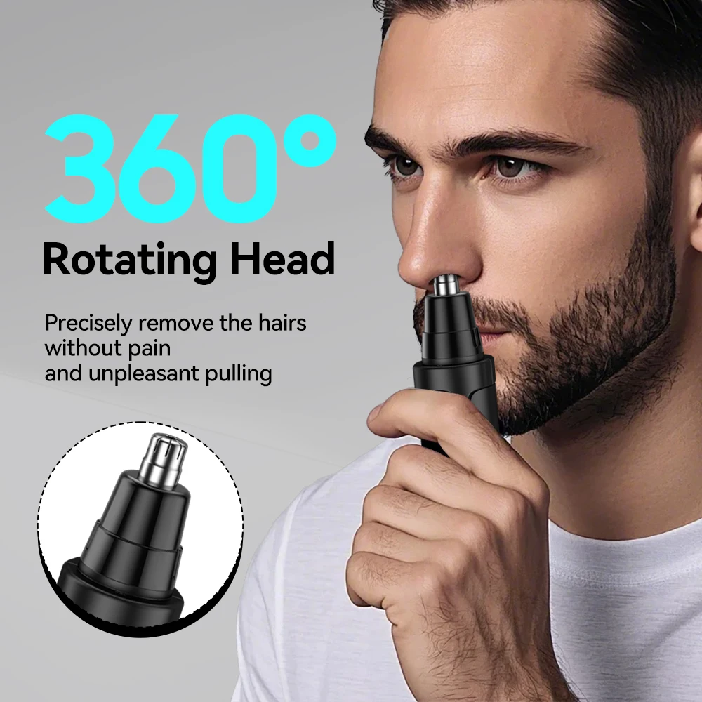 Portable Four-in-One Set Nose Hair Trimmer for Home RV Car Use New Rechargeable Electric Push Shear Salon Quality Made Plastic manufacture