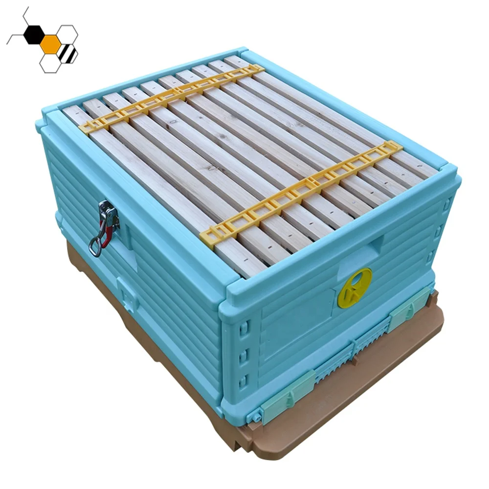 High Quality Hdpe 3 Layer 10 Frame Langstroth Insulated Beehive Plastic Bee Hives Box Plastic