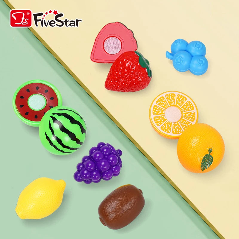 FiveStar Educational Snail String Pulling Car Toy Kids Plastic Food Sorting Fruit Cutting Toy for Baby Boys and Girls