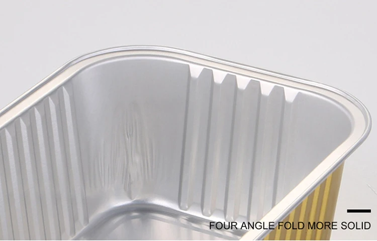 product c3300 111oz 3300ml gold aluminum foil container food grade disposable catering pan for cooking  baking for packaging-7