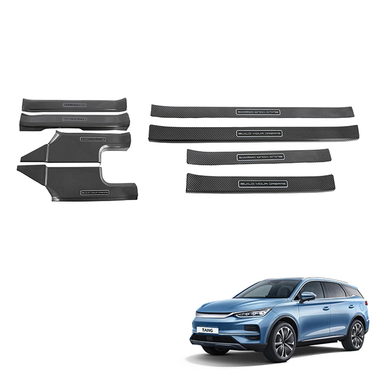 Door Sills Stickers Step Sill Protection Door Edge Protective Door Sills Guard Plate Threshold Plate Sticker for BYD Tang