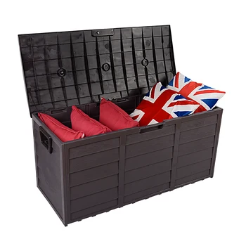 Large Capacity Garden Storage Box Cushions Waterproof Storage Bins Outdoor Storage Box