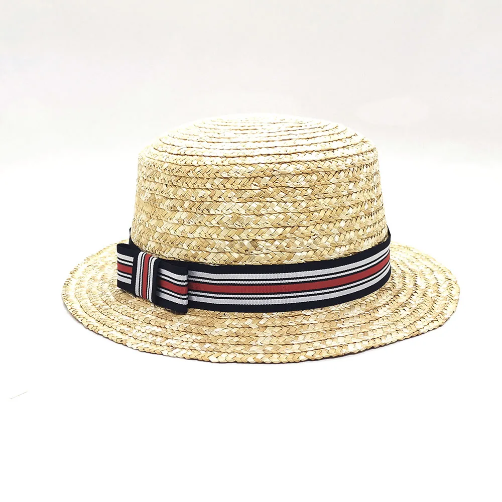 mens white boater hat