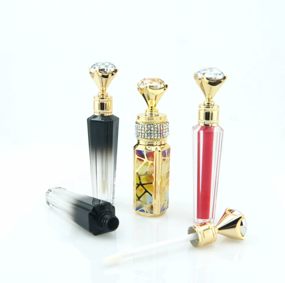2ml Empty Lip Gloss Tube Custom Lipgloss Tube Containers clear Lip Gloss Tube with Brush