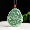 Jadeite Lotus pendant HJ51