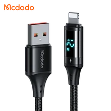 Mcdodo 106 Fast Cable 3A Digital Display Big Screen Charging Power LED Usb For iphone 12 13 Mobile Charging Cabl 120cm 1.2metere