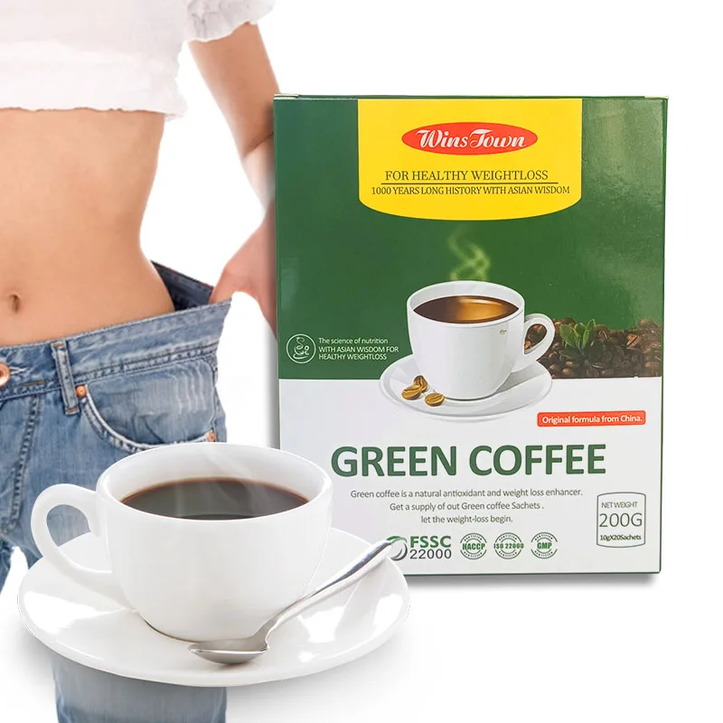 For Concentrated Green Coffee Slimming Beauty Instant Powder L-Carnitine Green Tea Extract Adult Use 2 Sachets Daily 10g