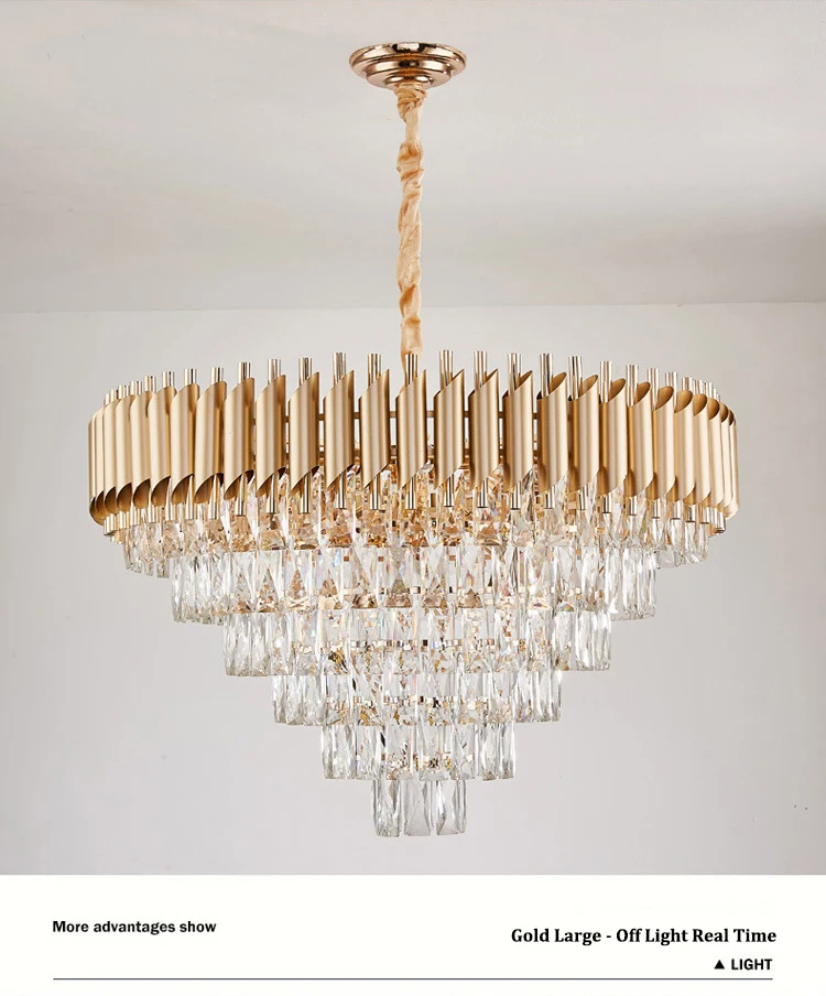 Project case easy to install modern fancy living room hotel lobby chandelier
